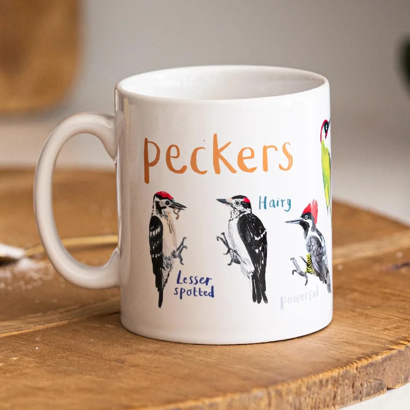 Peckers Bird Pun- Woodpecker Wildlife Nature Mug