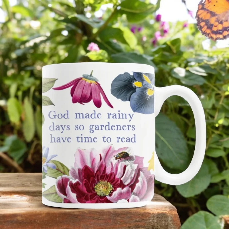 Rainy Days So Gardners Have Time To Read 11oz Ceramic Mug