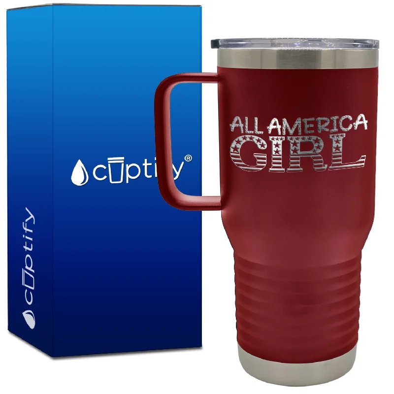 All American Girl 20oz 4th of July Travel Mug