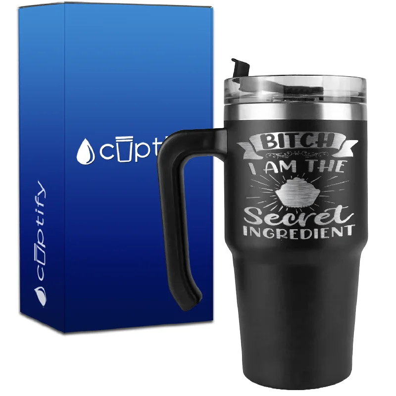 Behind Every Bad Bitch is a Car Seat on 20oz Travel Mug