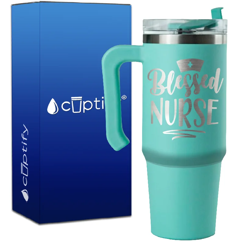 Blessed Nurse on 30oz Nurse Travel Mug