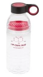 "I ♥ Citric Acid" - 18oz Water Bottle (red)