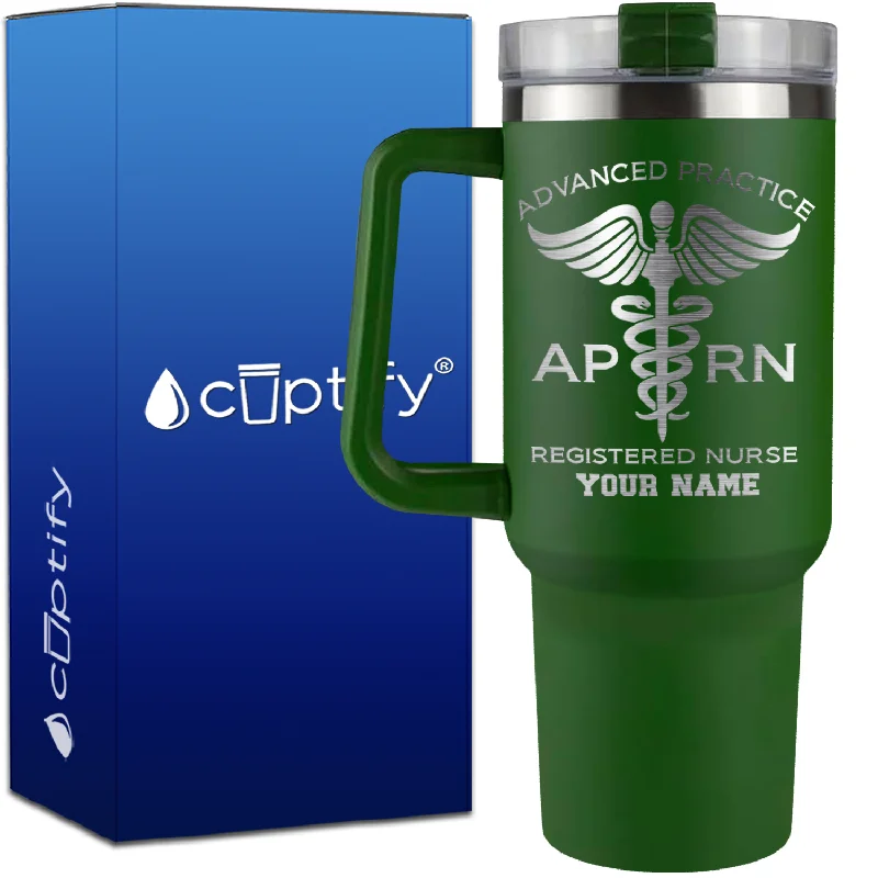 Personalized APRN Advanced Practice Registered Nurse on 40oz Medical Traveler Mug