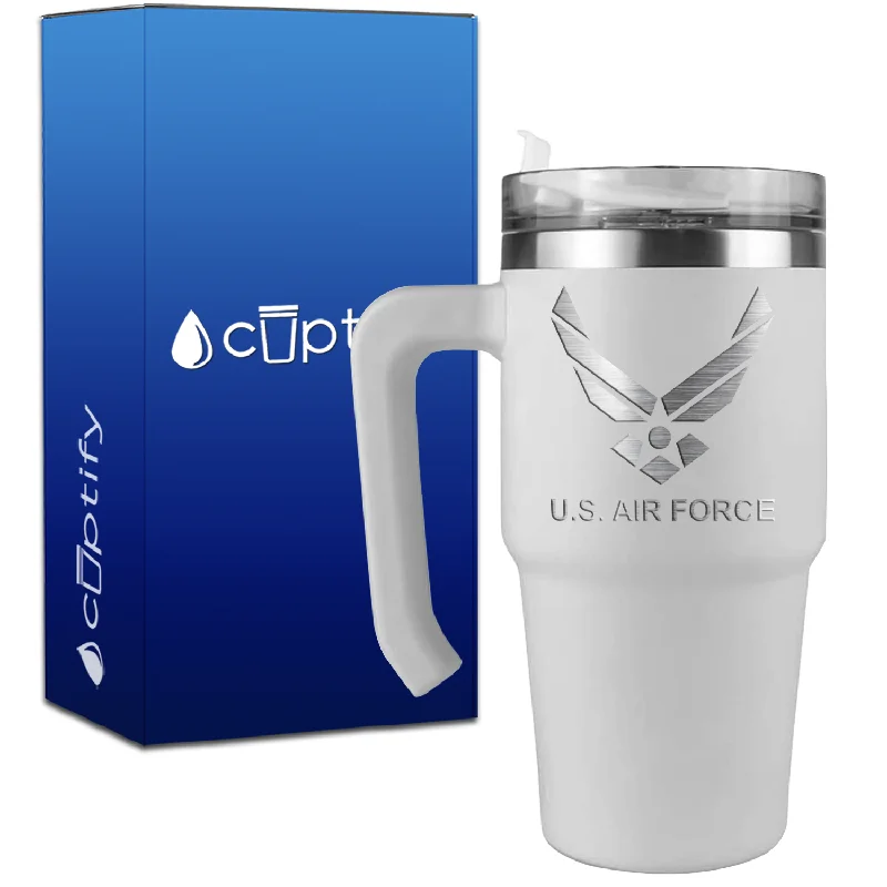 Personalized US Air Force on 20oz Travel Mug