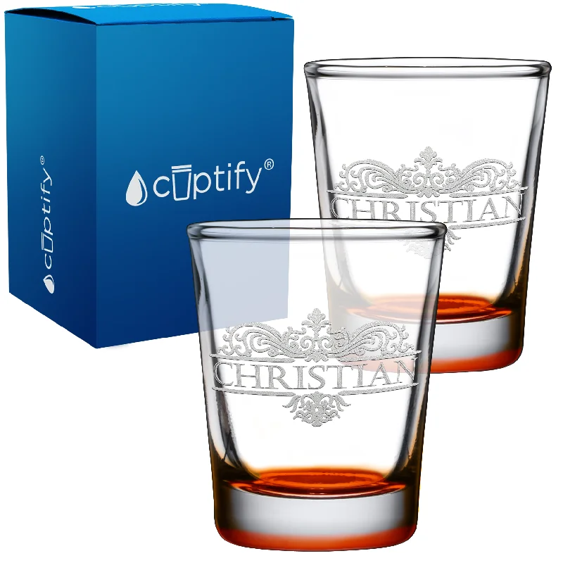 Personalized Vestige 2oz Shot Glasses - Set of 2