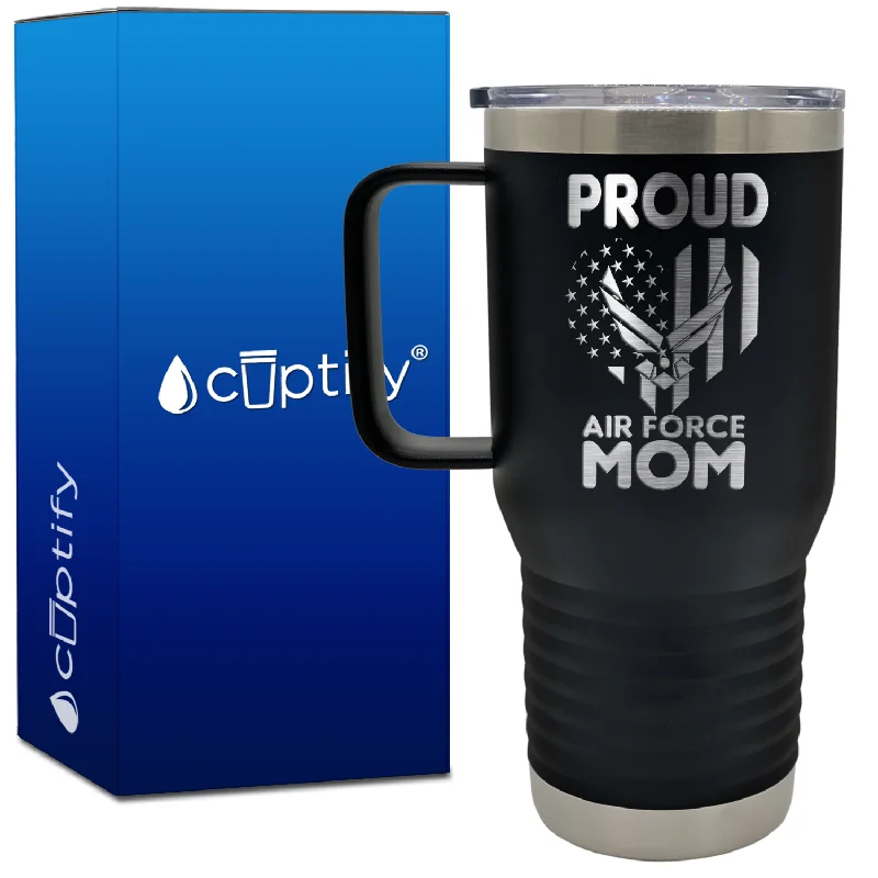 Proud Air Force Mom 20oz Travel Mug