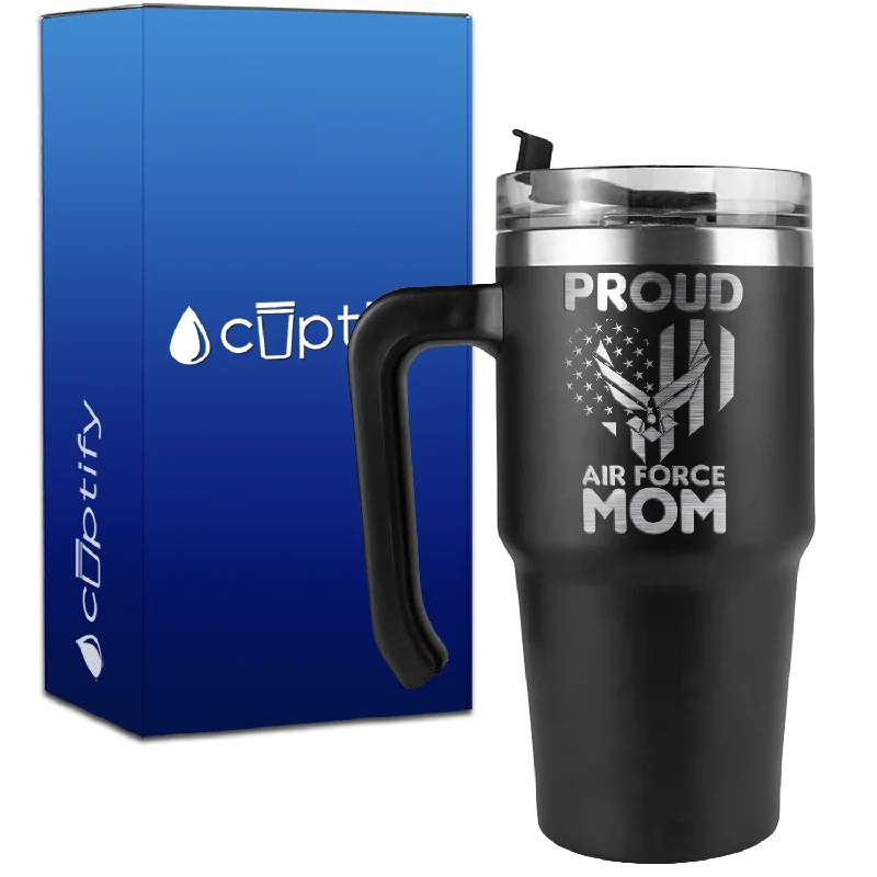 Proud Air Force Mom on 20oz Travel Mug