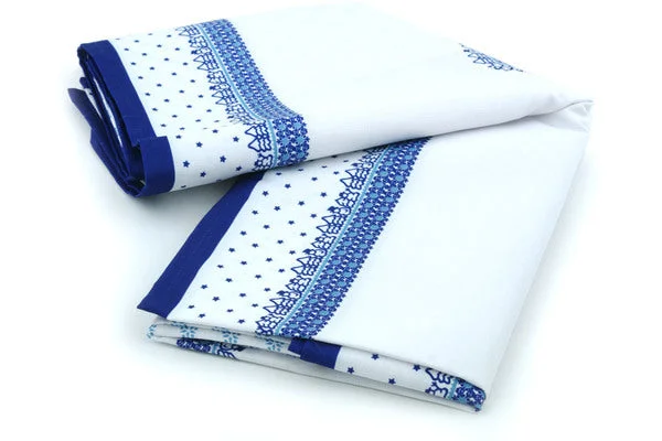 102" Stain Resistant Tablecloth 61" x 102" (155 x 260 cm) - Blue Winter