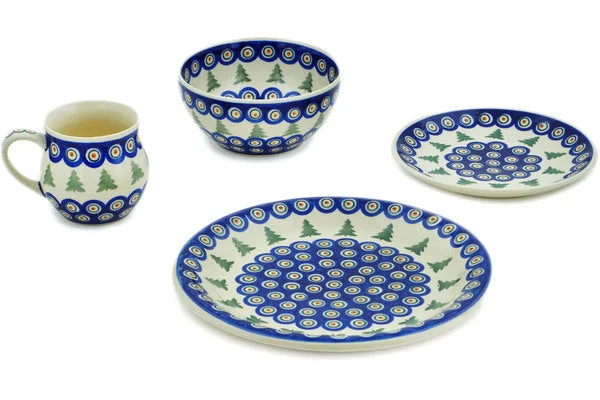 4-Piece Place Setting - Peacock Pines