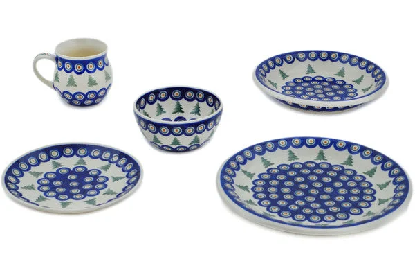 5-Piece Place Setting - Peacock Pines