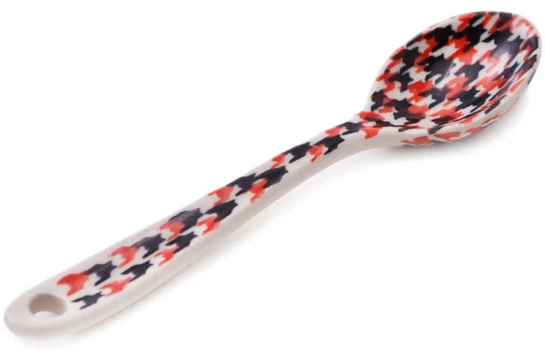 5" Sugar Spoon - Bold Houndstooth