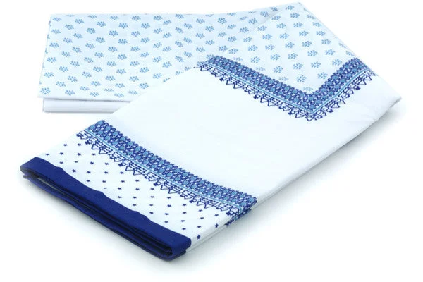 61" Tablecloth Stain Resistant 51" x 61" (130 x 155 cm) - Blue Winter