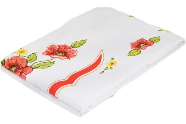 71" Table Cloth 70" - Red Poppy