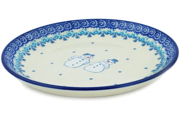 8" Salad Plate - Snow Couple