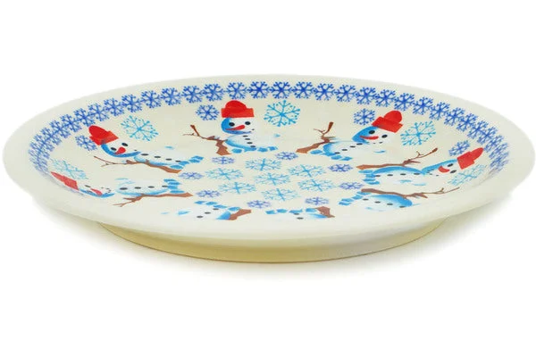 9" Luncheon Plate - Frosty Snowman