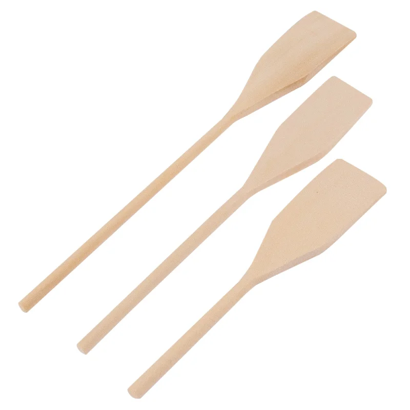 3pc Wooden Kitchen Spatula Set - 3 Sizes - By Ashley