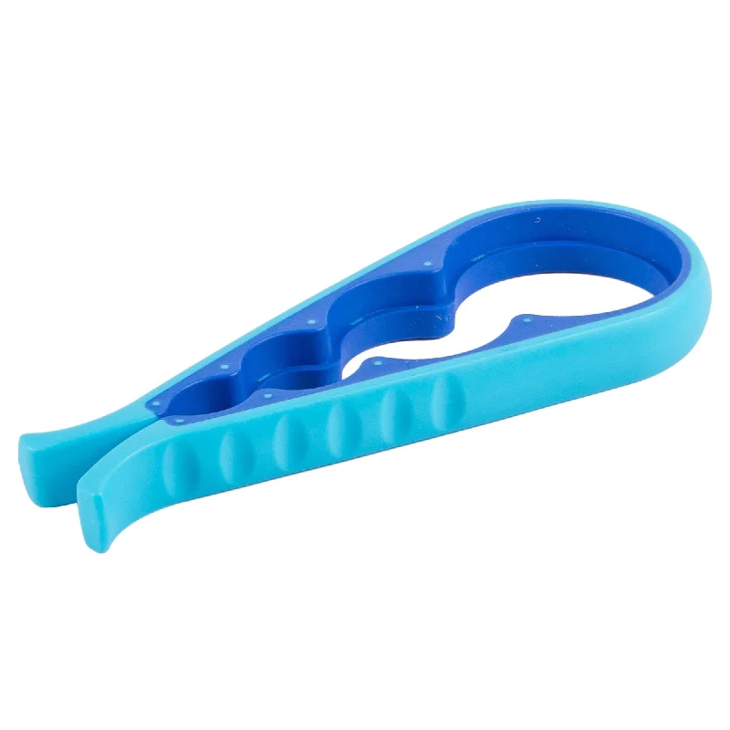 Blue Plastic 4-in-1 Multi Jar & Bottle Opener - By Ashley