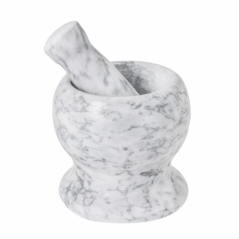 Marble Pestle & Mortar Set - By Argon Tableware