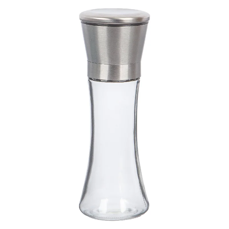 Silver 180ml Stainless Steel Salt & Pepper Mill - By Ashley