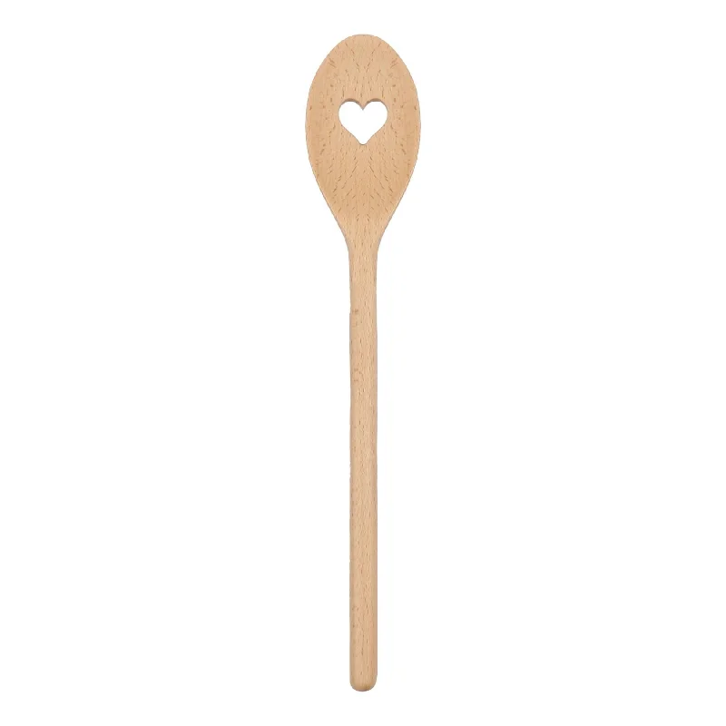 Wooden Heart Cooking Spoon - 30cm - By Argon Tableware